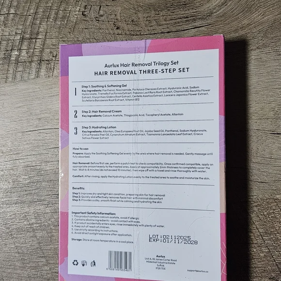 Hair Removal Trilogy Kit for Face with Cream & Smoothing Gel & Hydration Lotion - Picture 5 of 7